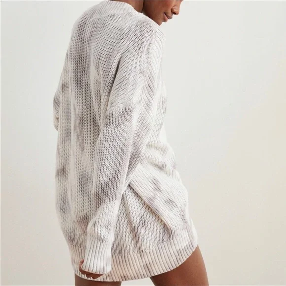 Aerie Oversized Tie Dye Marbled Sweater - Picture 2 of 7